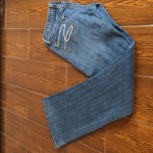 Seven jeans with sequin accent on back pockets
